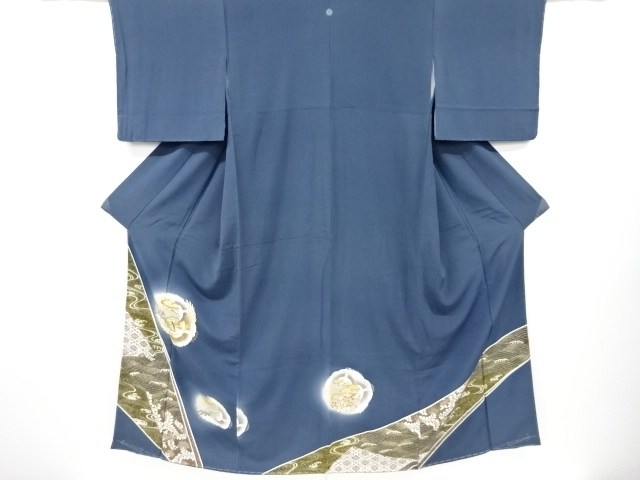 JAPANESE KIMONO / IRO-TOMESODE / UNUSED / EMBROIDERY / SHOCHIKUBAI